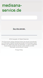 Mobile Screenshot of medisana-service.de